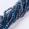 Electroplate Glass Beads Strands EGLA-J026-3mm-F09-1
