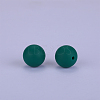 Round Silicone Focal Beads SI-JX0046A-129-2