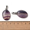 Natural Fluorite Pendants G-Z055-03P-16-3