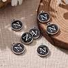 Platinum Plated Alloy Charms X-ENAM-S118-02N-P-5