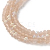 Imitation Jade Glass Beads Strands EGLA-A034-T2mm-MB20-4