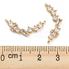 Brass Pave Clear Cubic Zirconia Pendants X-KK-Q789-43G-3