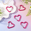 5Pcs Zinc Alloy Spring Gate Rings FIND-TA0009-73H-5