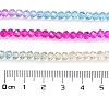 Transparent Painted Glass Beads Strands X1-DGLA-A034-T3mm-A14-3