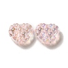 Transparent Acrylic Waffle Beads OACR-E016-01B-2