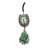 Natural Green Aventurine Chip Tree of Life Pendants Decoration G-F733-06G-1