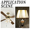 14Pcs 14 Colors Angel Glass Pearl & Alloy Charms Ceiling Fan Pull Chain Extenders PALLOY-HY00059-5