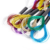 8 Skeins 8 Colors 6-Ply Polyester Metallic Embroidery Floss DIY-TAC0020-73-3