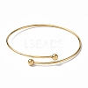 Ion Plating(IP) Adjustable 304 Stainless Steel Wire Cuff Bangle Making X-MAK-F286-02G-2