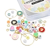 DIY Candy Color Bracelet Wine Glass Charm Making Kit DIY-YW0006-21-2