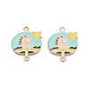 Alloy Enamel Pendants PALLOY-N176-29C-RS-1