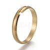 Adjustable 201 Stainless Steel Plain Band Rings STAS-P249-25B-G-1