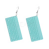 Keyboard Iron Resin Dangle Earrings FS-WG564AB-05-1