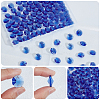 120Pcs Electroplate Glass Links Connectors GLAA-SP0001-73C-5