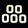 Spray Painted CCB Plastic Linking Rings CCB-Q091-009F-1