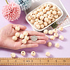 120Pcs 12 Styles Unfinished Natural Wood European Beads WOOD-CD0001-09-7