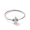 Crystal Rhinestone Flat Round Finger Ring RJEW-D120-22P-2