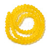 Imitate Austrian Crystal Frosted Glass Beads Strands EGLA-A039-T2mm-MD22-2