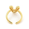 Brass Letter Open Cuff Rings for Women RJEW-G313-01V-G-3