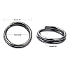 Iron Split Rings JRD6MM-01B-NF-5