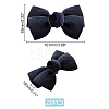 Polyester Bowknot Shoe Decorations AJEW-WH0323-25F-4