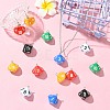 30Pcs 6 Colors Acrylic Pendants OACR-CJ0002-47-6