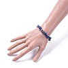 Chips Natural Lapis Lazuli(Dyed) Stretch Bracelets BJEW-JB04700-01-5