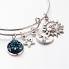 Adjustable Iron Bangles BJEW-JB02395-2