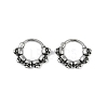 Skull 316 Surgical Stainless Steel Hoop Earrings EJEW-G416-32AS-4