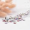 Brass Rhinestone Spacer Beads X-RSB8mm-3