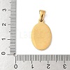 Natural Shell Oval with Initial Pendants STAS-I351-23G-A-3