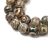 Natural Tibetan 3-Eye dZi Agate Beads Strands G-A240-A03-01-4