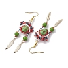 Iron Dangle Stud Earring EJEW-MZ00189-02-4