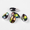 Faceted Teardrop Glass Pendants GLAA-O008-B-2
