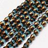 Electroplate Glass Beads Strands EGLA-P029-09-4x5mm-01-1