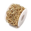 304 Stainless Steel Ring Link Chains CHS-G044-05G-04-3
