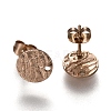 Ion Plating(IP) 304 Stainless Steel Stud Earring Findings STAS-I157-11A-RG-2