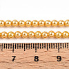 Baking Paint Pearlized Glass Pearl Bead Strands HY-N002-3mm-A08-5