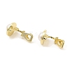 Alloy Clip-on Earring Findings FIND-L015-015G-2