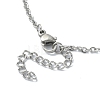 304 Stainless Steel Braided Macrame Pouch Empty Stone Holder Necklace Making NJEW-JN04568-02-4
