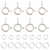 20Pcs 2 Styles Brass Spring Ring Clasps KK-YW0004-53-2