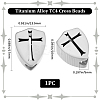 1Pc Titanium Alloy TC4 Beads FIND-BBC0003-97B-2