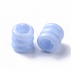 Opaque Polystyrene(PS) Plastic European Groove Beads KY-I004-17A-2