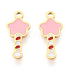 304 Stainless Steel Enamel Charms STAS-T065-55G-01-1