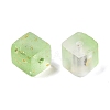 Frosted Glass Beads with Golden Glitter Powder X1-DGLA-NH001-8mm-01D-2