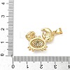 Brass Micro Pave Cubic Zirconia Pendants KK-P330-01A-G-3