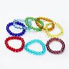 Round Glass Stretch Bracelets BJEW-F235-04-1