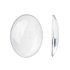 Transparent Oval Glass Cabochons GGLA-R022-40x30-1