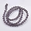 Faceted Bicone Glass Beads Strands EGLA-P017-4mm-03-2