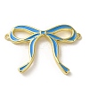 Brass Enamel Connector Charms KK-D098-01G-2